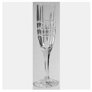4 fluted Champagne Crytal Glass by Ralph Lauren